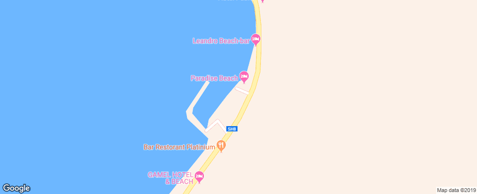 Отель Paradise Beach на карте Албании