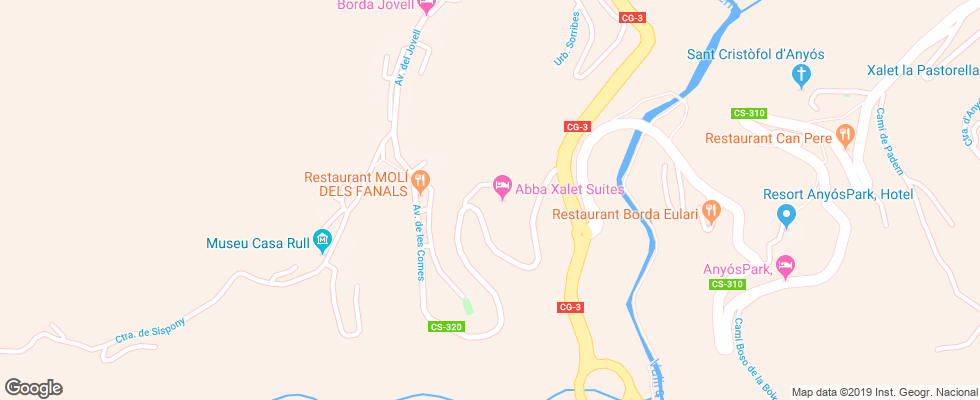 Отель Abba Suite на карте Андорры