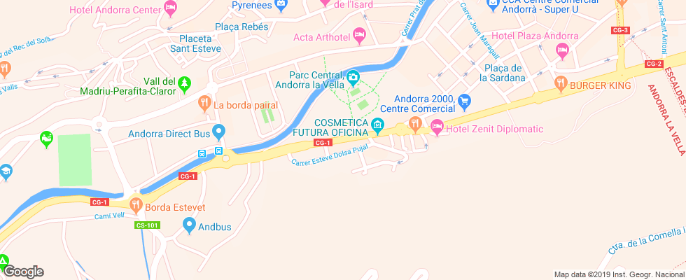 Отель Diplomatic на карте Андорры