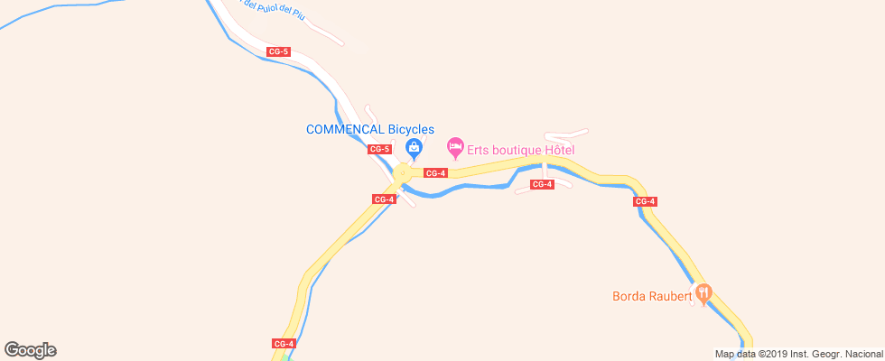 Отель Erts на карте Андорры