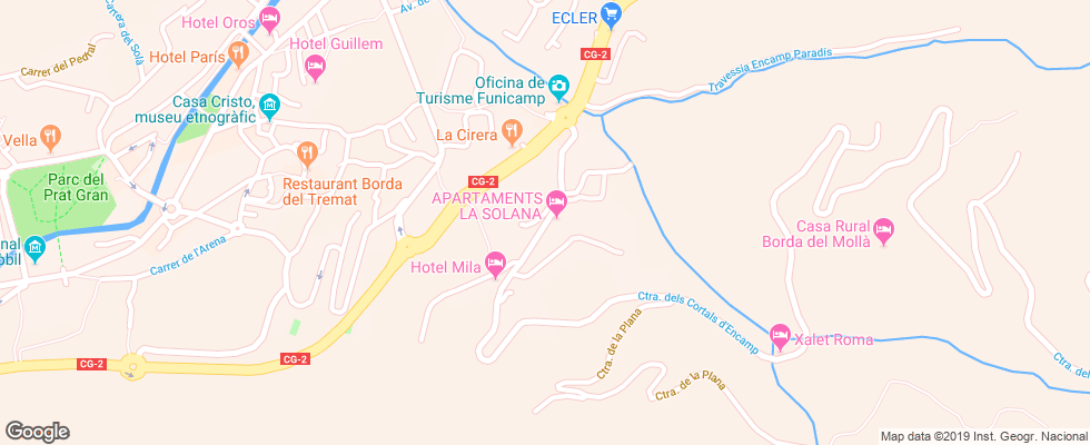 Отель La Solana Apt на карте Андорры