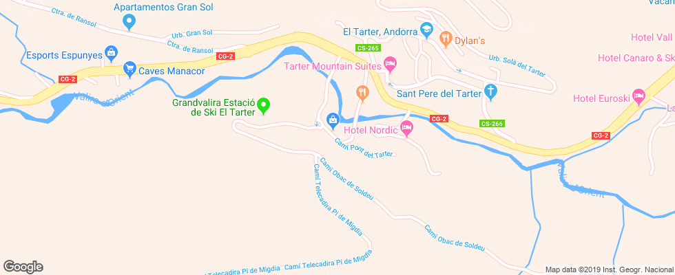 Отель Llop Gris на карте Андорры