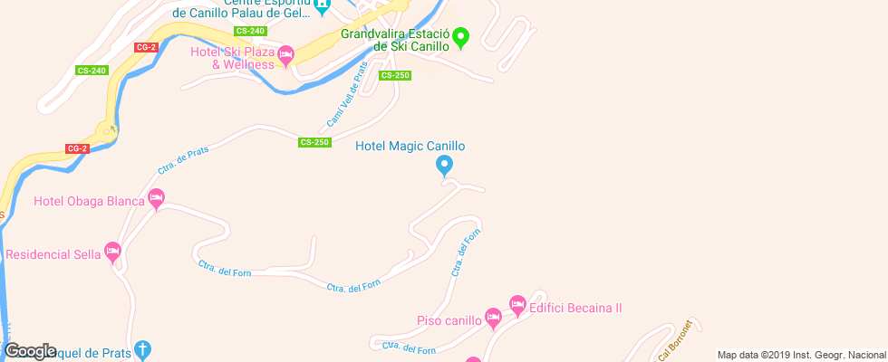 Отель Magic Canillo Apt на карте Андорры