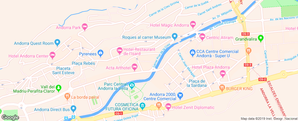 Отель Mercure на карте Андорры
