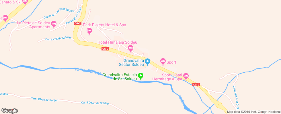 Отель Naudi на карте Андорры