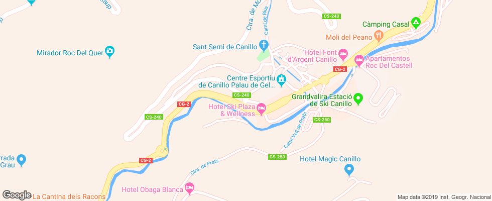 Отель Sant Bernat Apt на карте Андорры