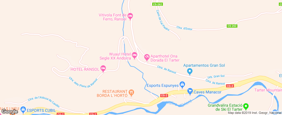 Отель Segle Xx на карте Андорры