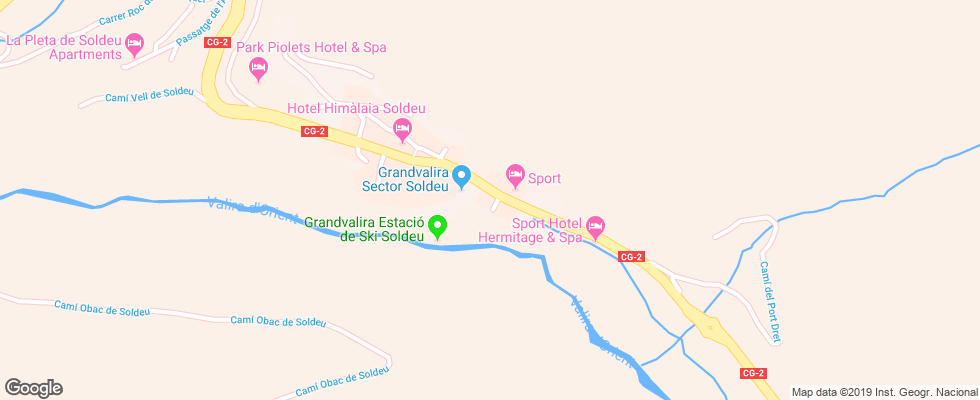 Отель Sport Hotel на карте Андорры