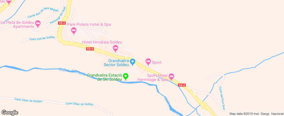 Отель Sport Village на карте Андорры