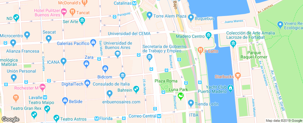 Отель Nh Jousten на карте Аргентины