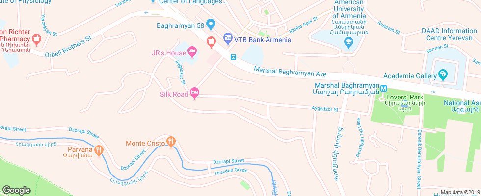 Отель Capital Hotel на карте Армении