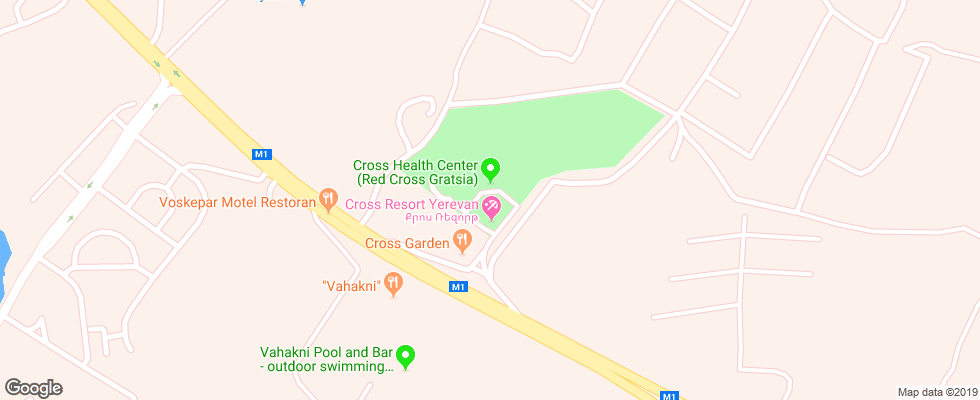 Отель Cross Resort на карте Армении