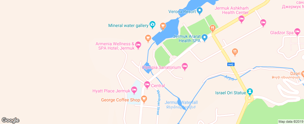 Отель Hyatt Place Jermuk на карте Армении