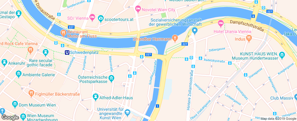 Отель Adagio City Aparthotel Wien Zentrum на карте Австрии