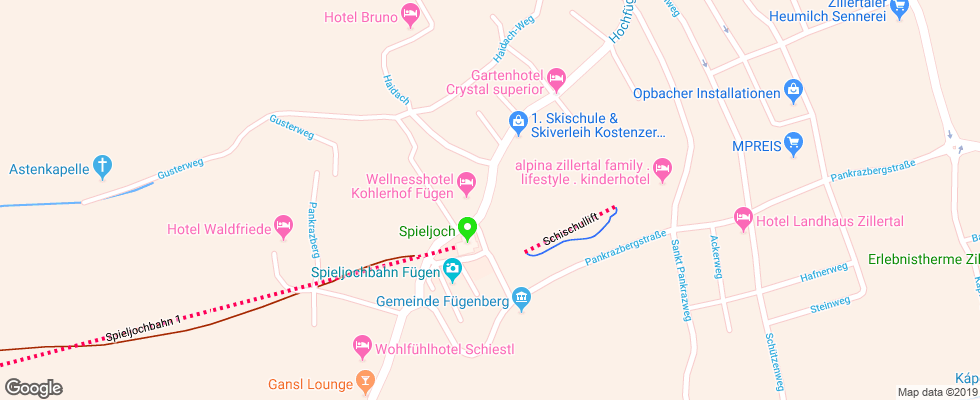 Отель Aktiv & Welnesshotel Kohlerhof на карте Австрии