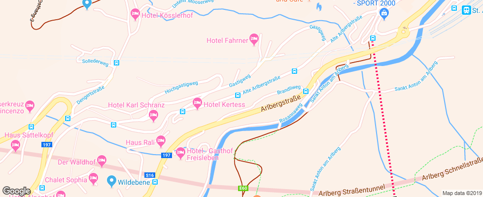 Отель Alkira на карте Австрии