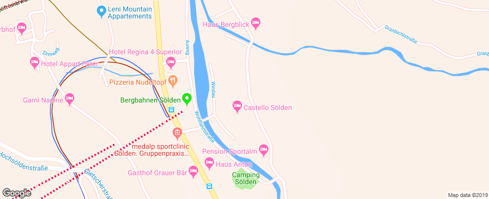 Отель Alpenapart Saphir на карте Австрии
