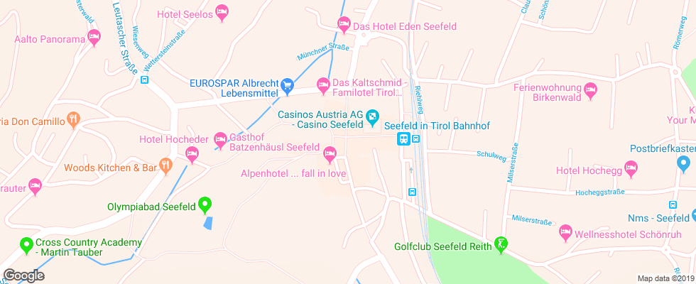 Отель Alpenhotel Fall In Love на карте Австрии