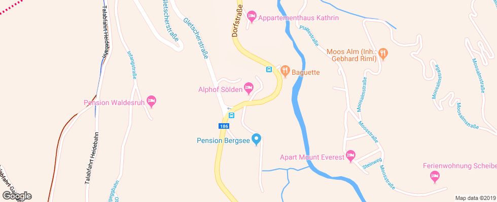 Отель Alphof на карте Австрии