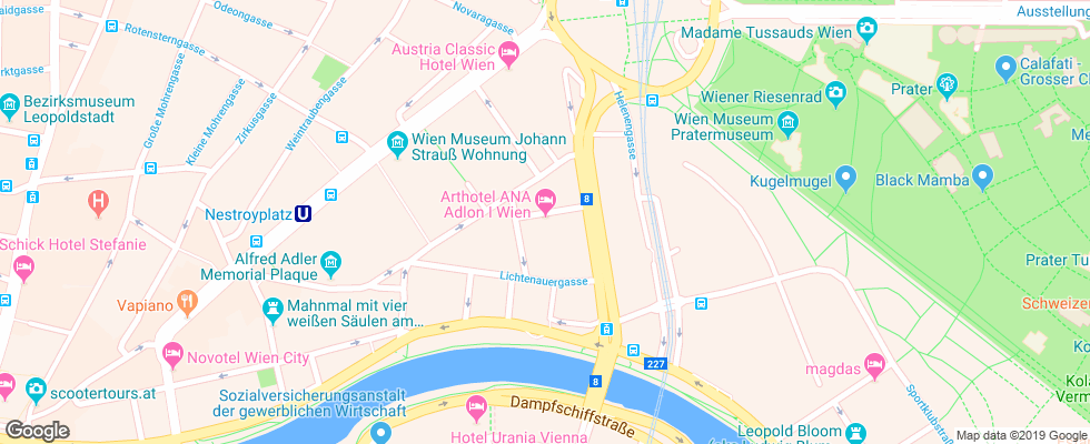 Отель Arthotel Ana Adlon на карте Австрии