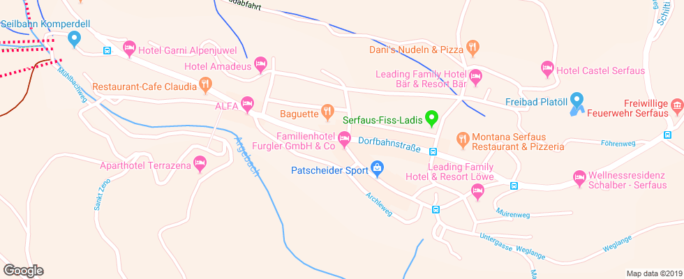 Отель Barbara на карте Австрии