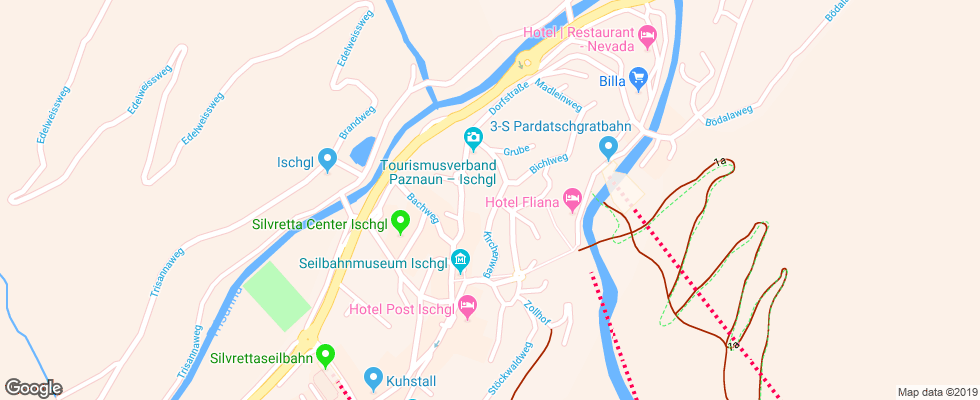 Отель Garni Andreas на карте Австрии