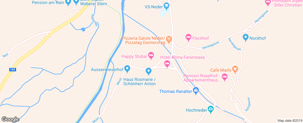 Отель Happy Stubai на карте Австрии
