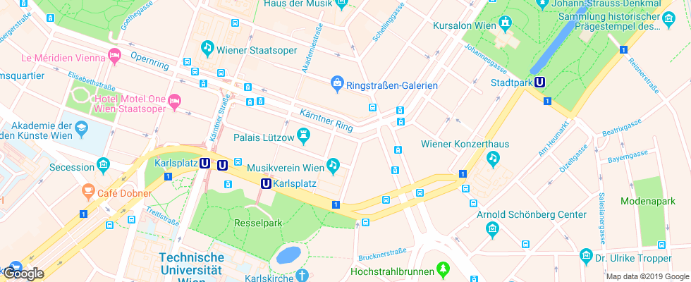 Отель Imperial на карте Австрии