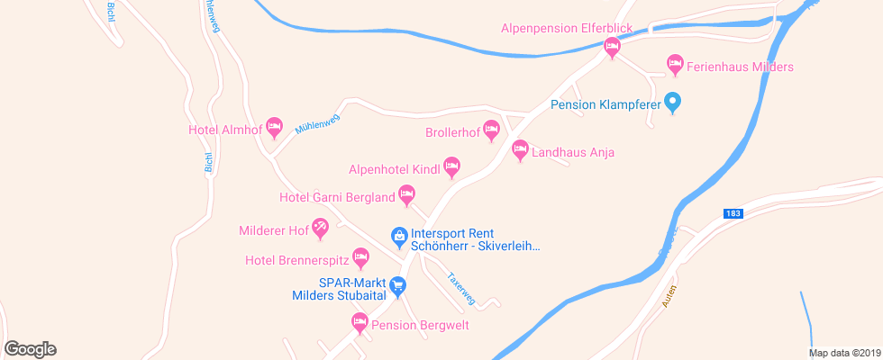 Отель Kindl на карте Австрии