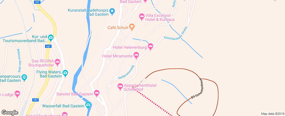 Отель Kur Und Ferienhotel Helenenburg на карте Австрии