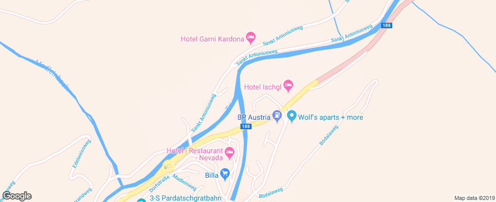 Отель Litzner на карте Австрии