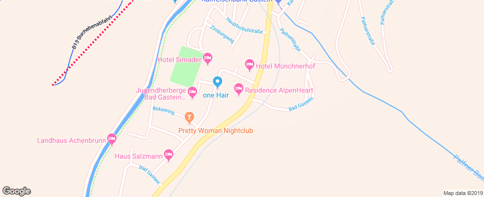 Отель Nussdorferhof на карте Австрии
