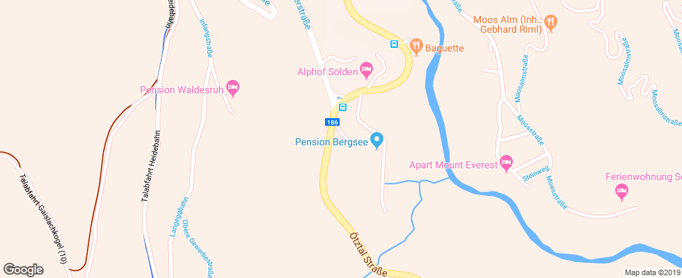 Отель Pitze на карте Австрии
