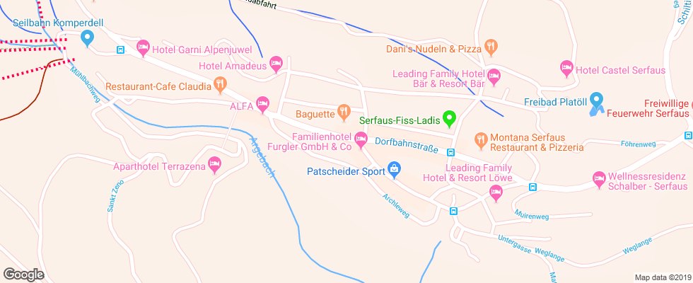 Отель Posthotel Geigers на карте Австрии