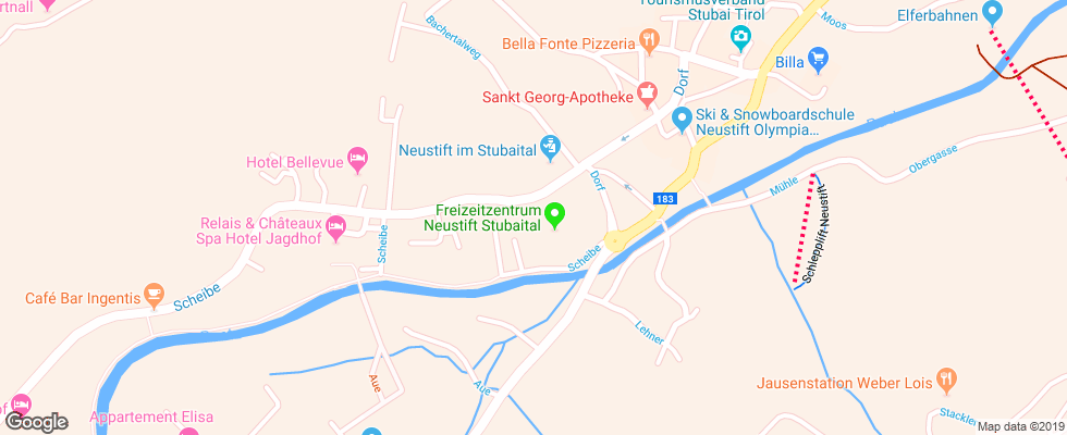 Отель Rogen на карте Австрии