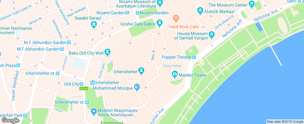 Отель Altstadt на карте Азербайджана