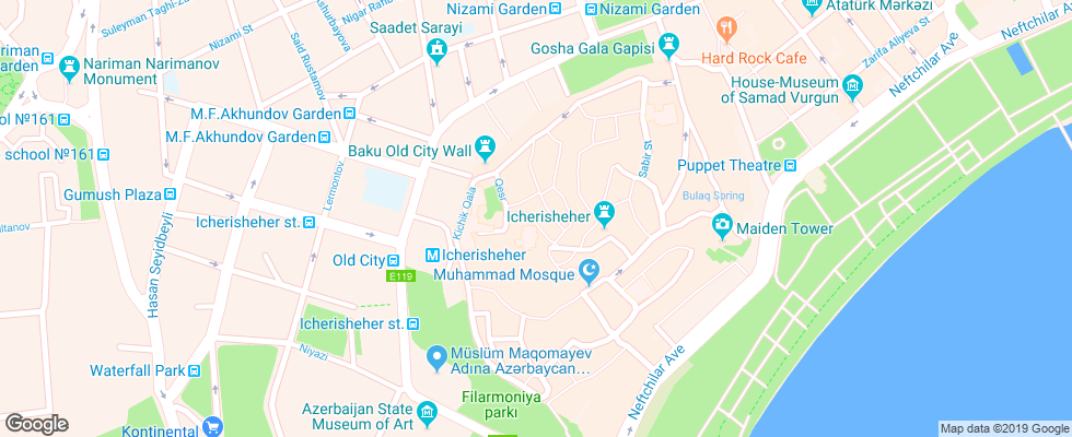 Отель Buta на карте Азербайджана