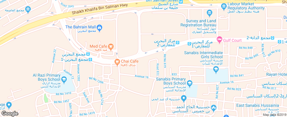 Отель Al Raya Suites на карте Бахрейна