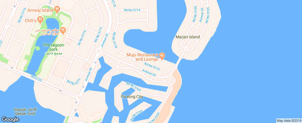 Отель Dragon Hotel And Resort на карте Бахрейна