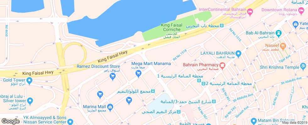 Отель Gulf Gate на карте Бахрейна