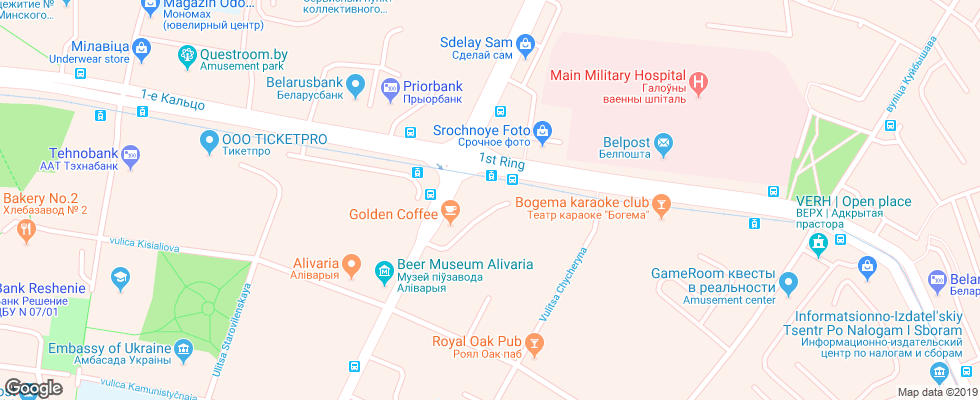 Отель Belaya Vezha на карте Беларуси