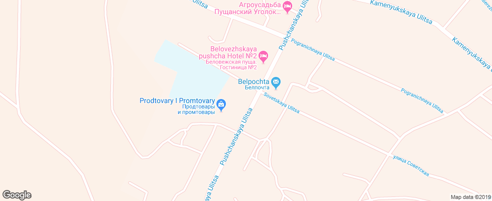Отель Kamenyuki на карте Беларуси