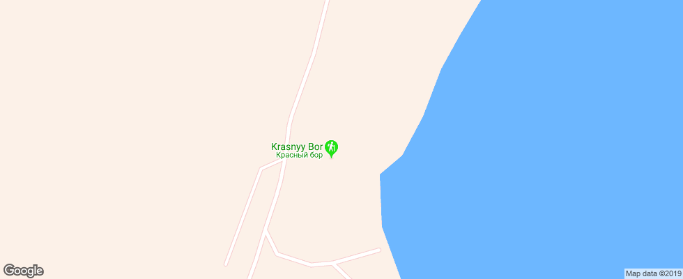 Отель Krasnyj Bor на карте Беларуси
