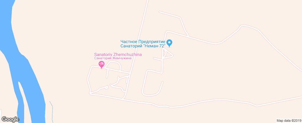 Отель Neman-72 на карте Беларуси