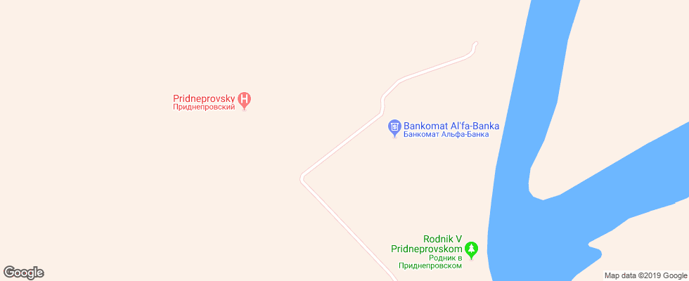 Отель Pridneprovskij на карте Беларуси