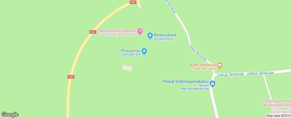 Отель Priozernyj на карте Беларуси