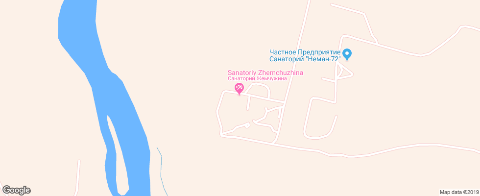 Отель Zhemchuzhina на карте Беларуси