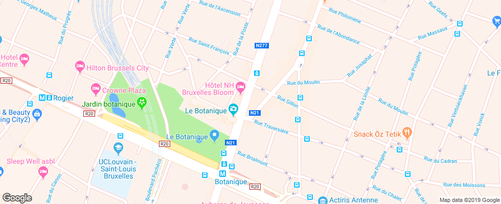 Отель Bloom на карте Бельгии