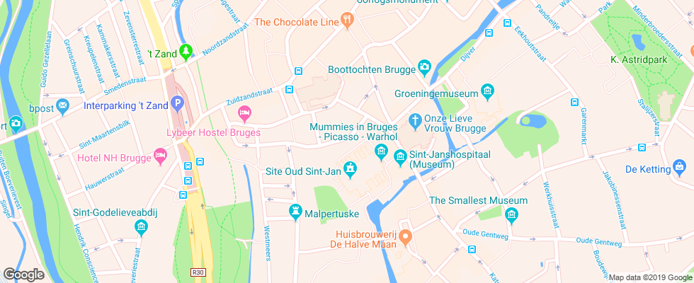 Отель Bonobo Apart на карте Бельгии