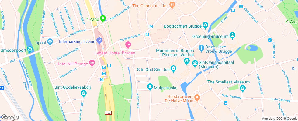Отель De Goezeput на карте Бельгии